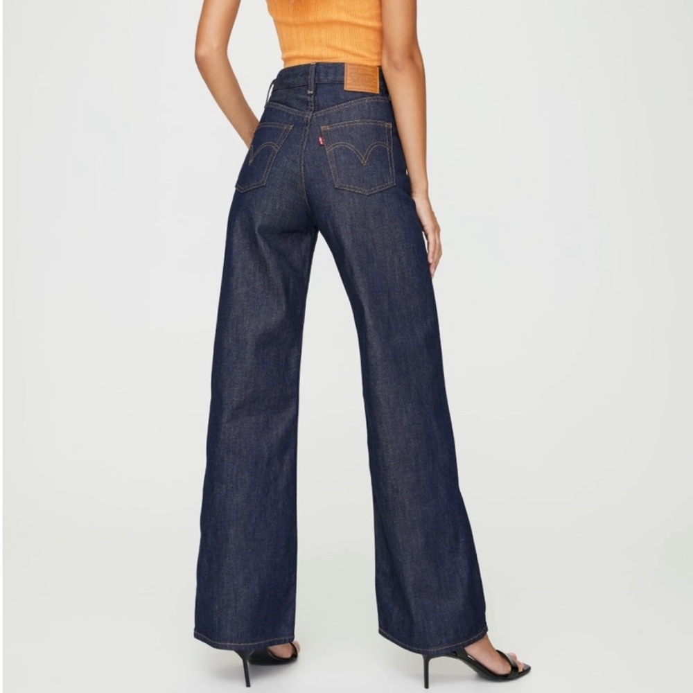 RIBCAGE WIDE LEG WOMEN'S JEANS in Dark Blue 24 denim trendy Levi’s